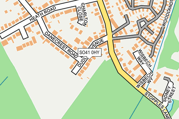 Map of HURSTVIEW HOMES LTD at local scale