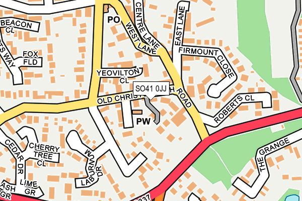 SO41 0JJ map - OS OpenMap – Local (Ordnance Survey)