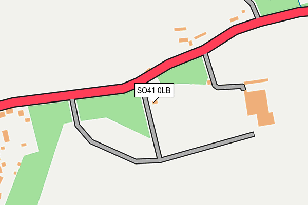 SO41 0LB map - OS OpenMap – Local (Ordnance Survey)