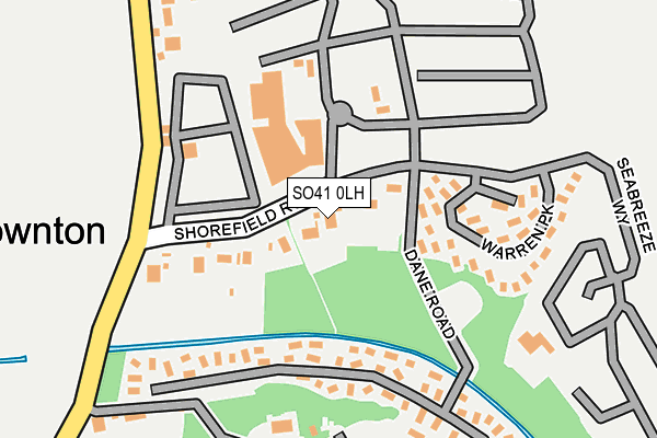 SO41 0LH map - OS OpenMap – Local (Ordnance Survey)