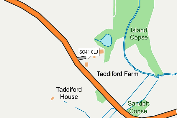 SO41 0LJ map - OS OpenMap – Local (Ordnance Survey)