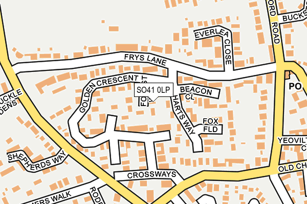 SO41 0LP map - OS OpenMap – Local (Ordnance Survey)