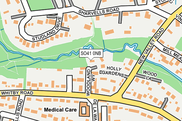 SO41 0NB map - OS OpenMap – Local (Ordnance Survey)