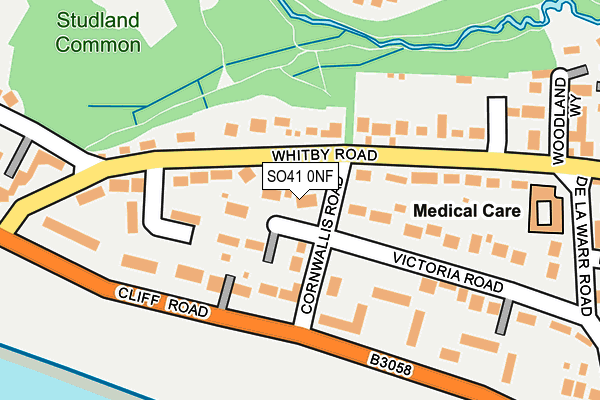 SO41 0NF map - OS OpenMap – Local (Ordnance Survey)