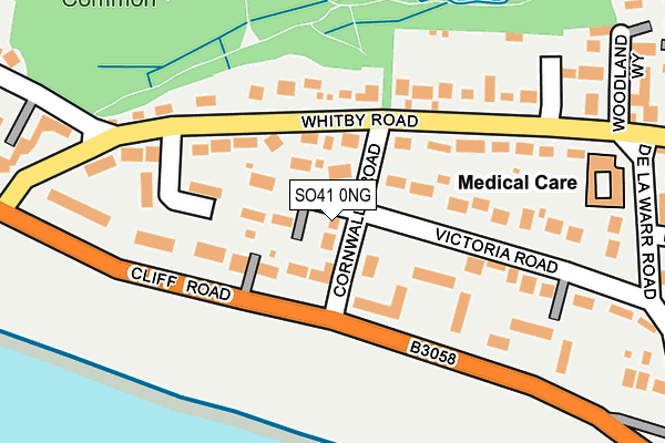 SO41 0NG map - OS OpenMap – Local (Ordnance Survey)