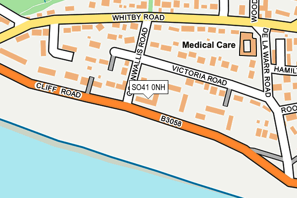 SO41 0NH map - OS OpenMap – Local (Ordnance Survey)