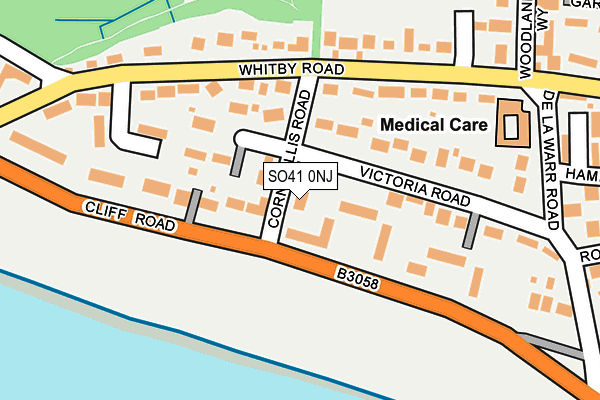 SO41 0NJ map - OS OpenMap – Local (Ordnance Survey)