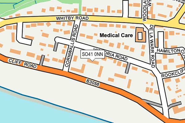 SO41 0NN map - OS OpenMap – Local (Ordnance Survey)