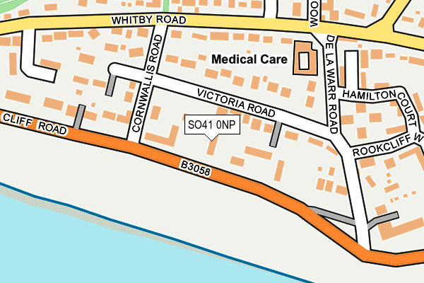 SO41 0NP map - OS OpenMap – Local (Ordnance Survey)