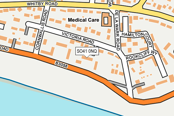 SO41 0NQ map - OS OpenMap – Local (Ordnance Survey)