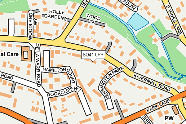 SO41 0PP map - OS OpenMap – Local (Ordnance Survey)