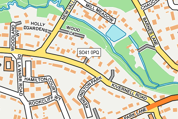 SO41 0PQ map - OS OpenMap – Local (Ordnance Survey)