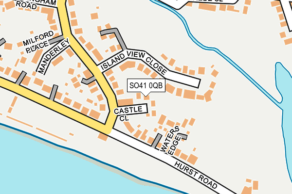 SO41 0QB map - OS OpenMap – Local (Ordnance Survey)
