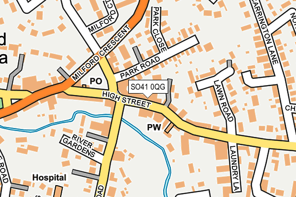SO41 0QG map - OS OpenMap – Local (Ordnance Survey)