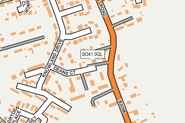 SO41 0QL map - OS OpenMap – Local (Ordnance Survey)