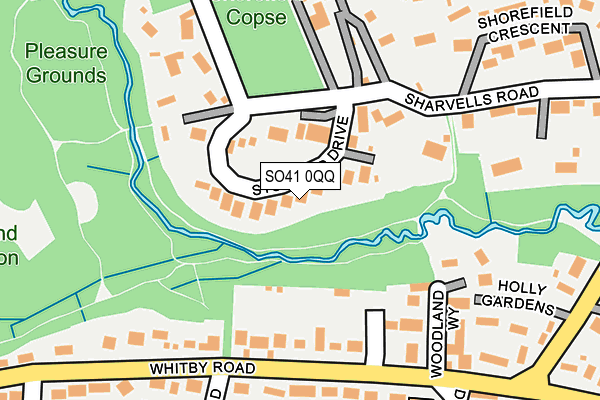 SO41 0QQ map - OS OpenMap – Local (Ordnance Survey)