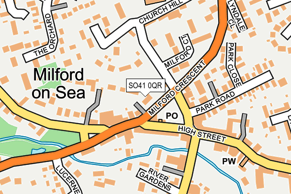 SO41 0QR map - OS OpenMap – Local (Ordnance Survey)