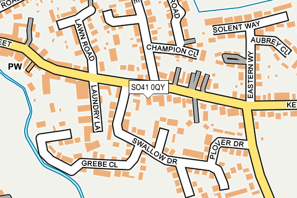 SO41 0QY map - OS OpenMap – Local (Ordnance Survey)