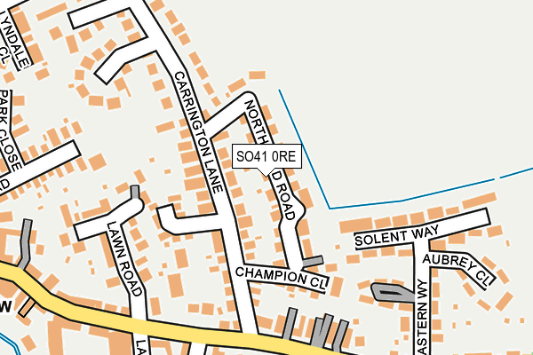 SO41 0RE map - OS OpenMap – Local (Ordnance Survey)