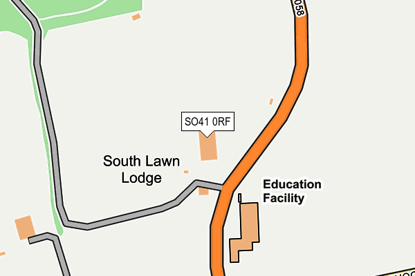 SO41 0RF map - OS OpenMap – Local (Ordnance Survey)