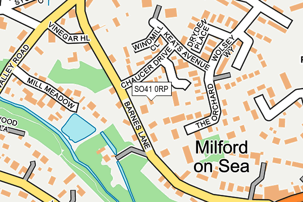 SO41 0RP map - OS OpenMap – Local (Ordnance Survey)