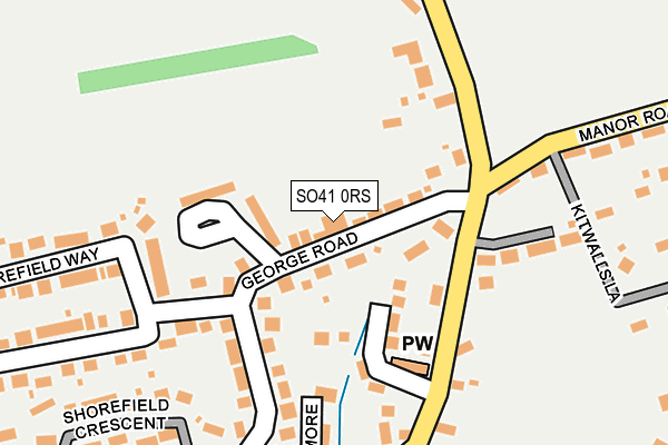 SO41 0RS map - OS OpenMap – Local (Ordnance Survey)