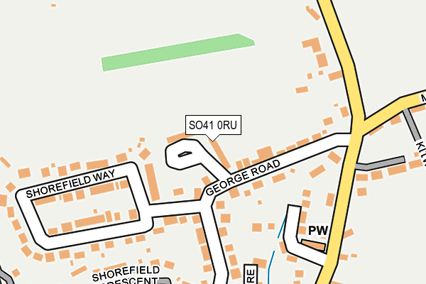 SO41 0RU map - OS OpenMap – Local (Ordnance Survey)