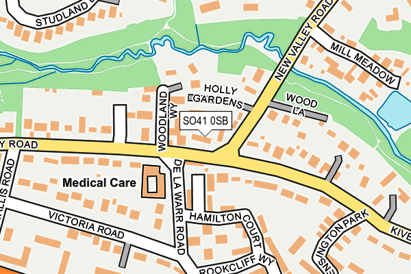 SO41 0SB map - OS OpenMap – Local (Ordnance Survey)