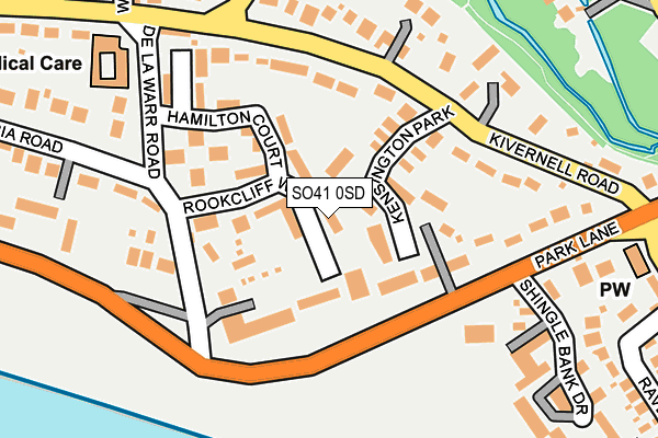 SO41 0SD map - OS OpenMap – Local (Ordnance Survey)