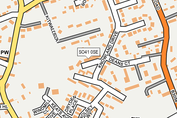 SO41 0SE map - OS OpenMap – Local (Ordnance Survey)