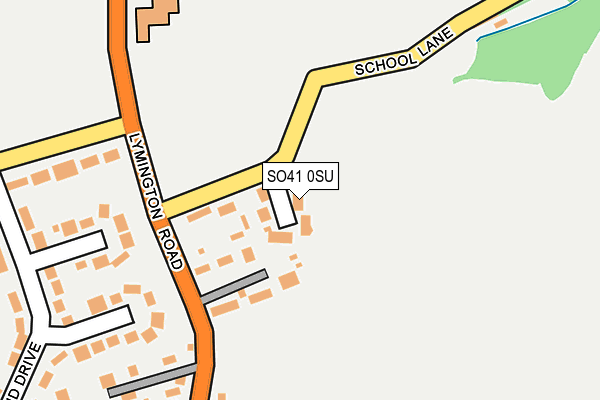 SO41 0SU map - OS OpenMap – Local (Ordnance Survey)
