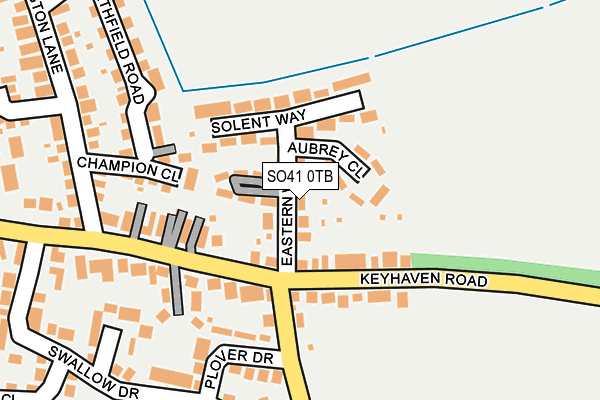 SO41 0TB map - OS OpenMap – Local (Ordnance Survey)