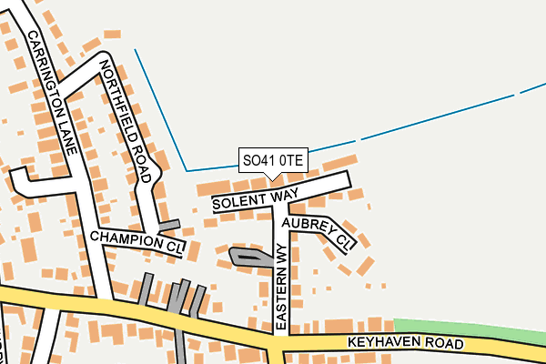 SO41 0TE map - OS OpenMap – Local (Ordnance Survey)