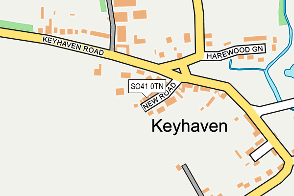 SO41 0TN map - OS OpenMap – Local (Ordnance Survey)
