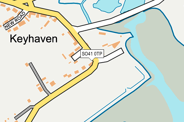 SO41 0TP map - OS OpenMap – Local (Ordnance Survey)