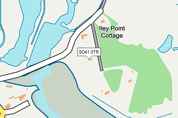 SO41 0TR map - OS OpenMap – Local (Ordnance Survey)