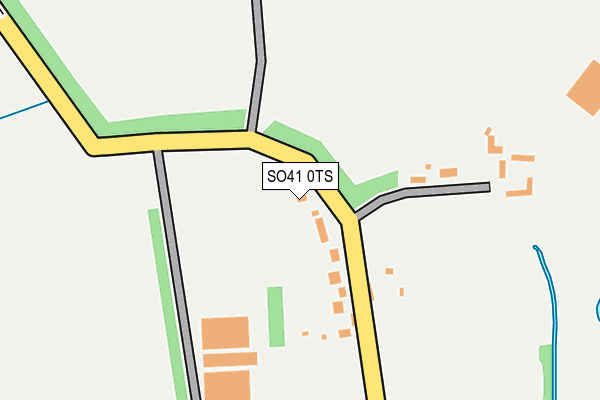 SO41 0TS map - OS OpenMap – Local (Ordnance Survey)