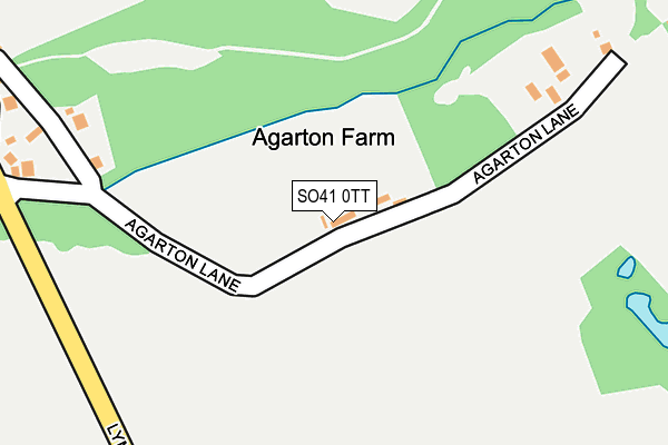 SO41 0TT map - OS OpenMap – Local (Ordnance Survey)