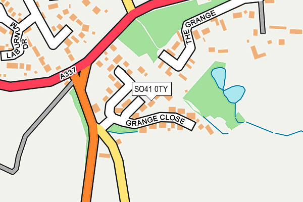 SO41 0TY map - OS OpenMap – Local (Ordnance Survey)