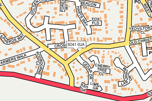 SO41 0UA map - OS OpenMap – Local (Ordnance Survey)