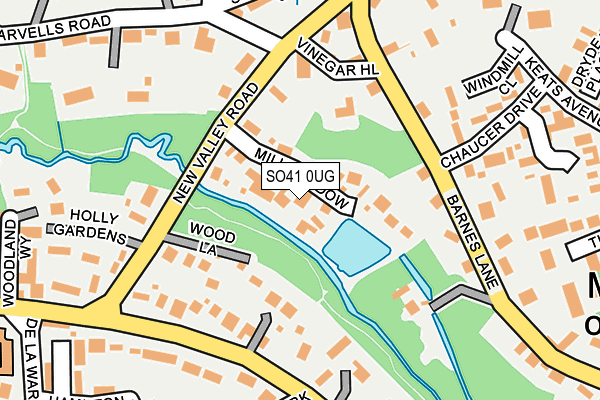 SO41 0UG map - OS OpenMap – Local (Ordnance Survey)