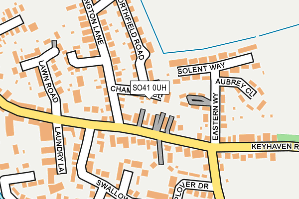 SO41 0UH map - OS OpenMap – Local (Ordnance Survey)