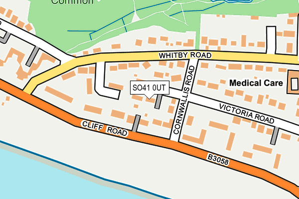 SO41 0UT map - OS OpenMap – Local (Ordnance Survey)