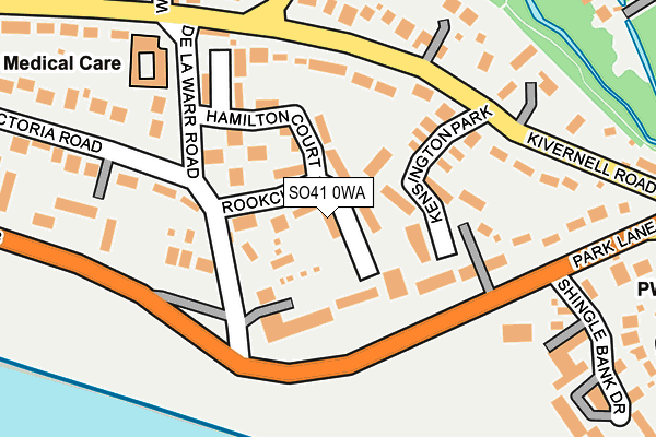 SO41 0WA map - OS OpenMap – Local (Ordnance Survey)