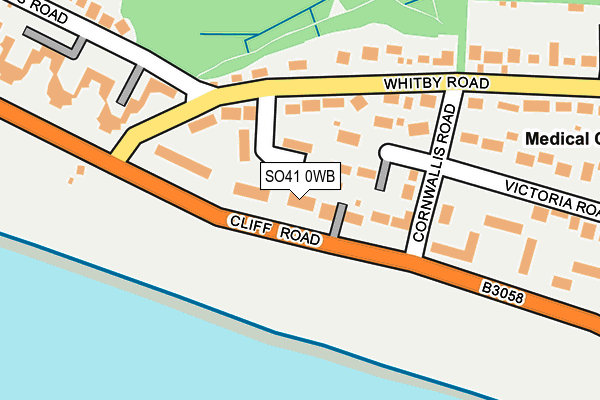 SO41 0WB map - OS OpenMap – Local (Ordnance Survey)