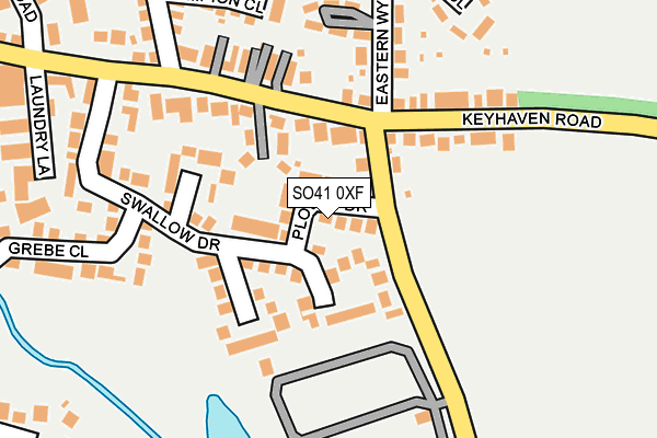 SO41 0XF map - OS OpenMap – Local (Ordnance Survey)