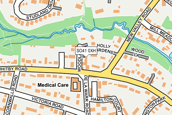 SO41 0XH map - OS OpenMap – Local (Ordnance Survey)