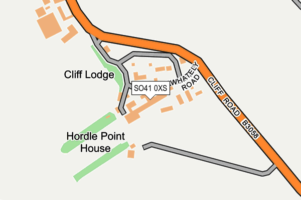 SO41 0XS map - OS OpenMap – Local (Ordnance Survey)