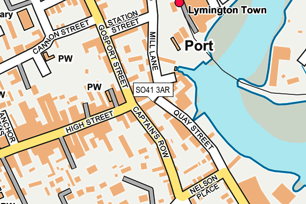 SO41 3AR map - OS OpenMap – Local (Ordnance Survey)