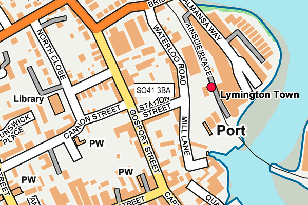 Map of CSS (LYMINGTON) LTD at local scale